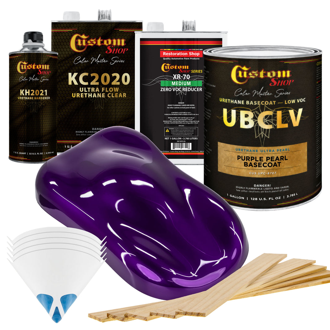 UPC Urethane Ultra Pearl Colors - Purple Pearl Basecoat- Gallon Ultra Flow Kit