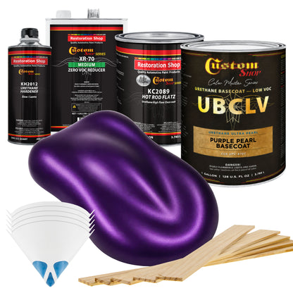 UPC Urethane Ultra Pearl Colors - Purple Pearl Basecoat- Gallon Matte Kit