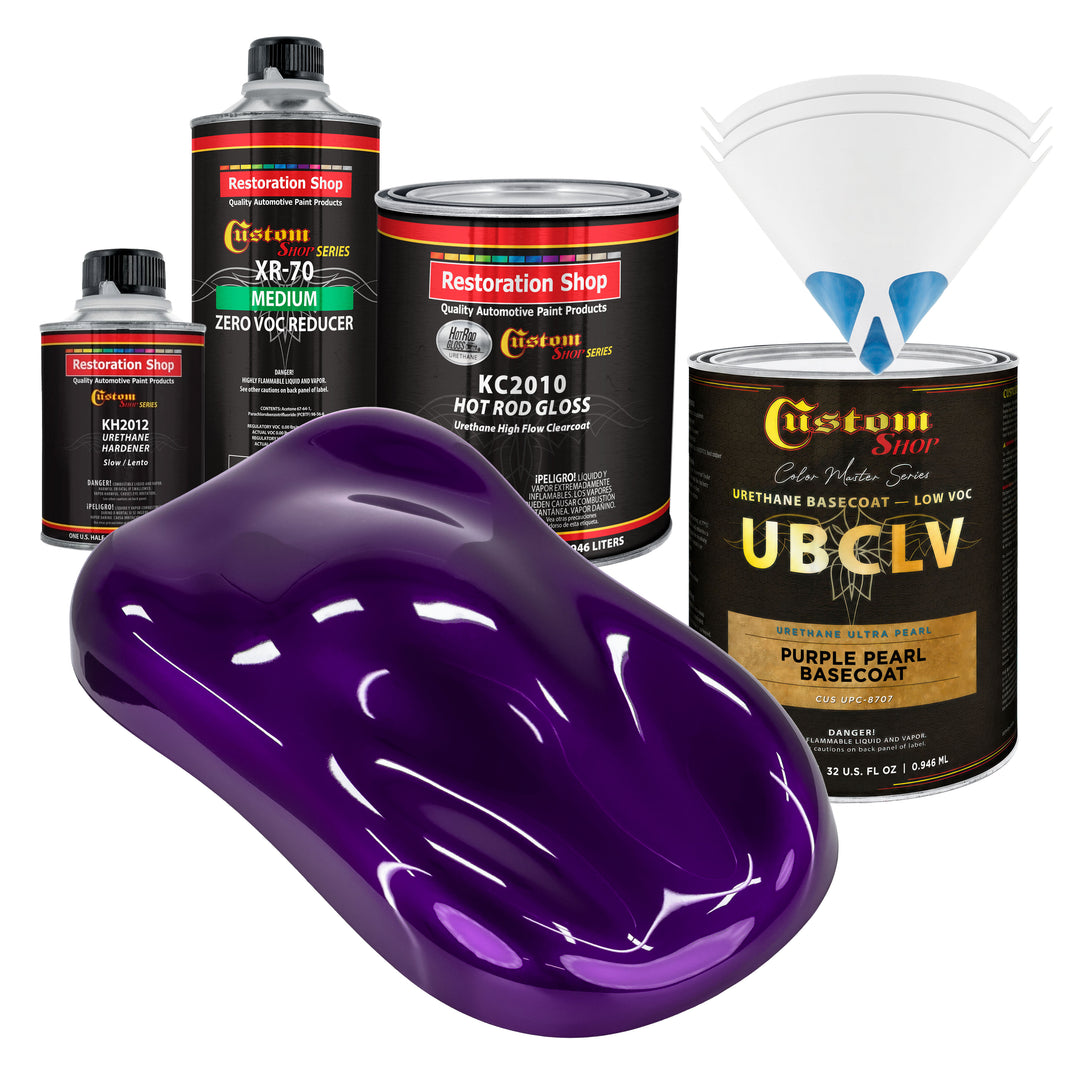UPC Urethane Ultra Pearl Colors - Purple Pearl Basecoat- Quart Gloss Kit