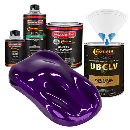 UPC Urethane Ultra Pearl Colors - Purple Pearl Basecoat- Quart Gloss Kit