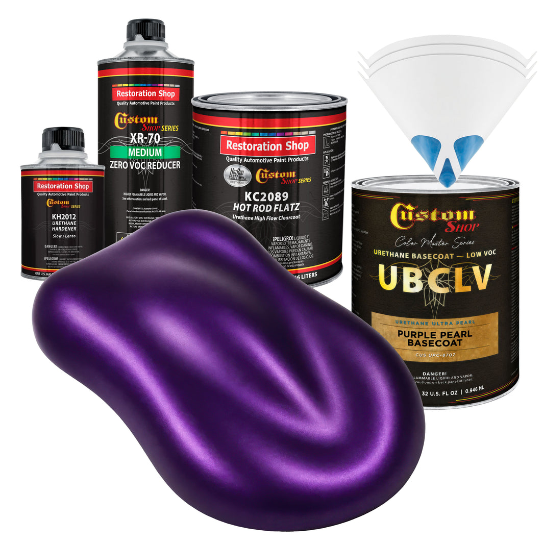 UPC Urethane Ultra Pearl Colors - Purple Pearl Basecoat- Quart Matte Kit
