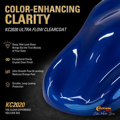 UPC Urethane Ultra Pearl Colors - Bright Blue Pearl Basecoat- Gallon Ultra Flow Kit