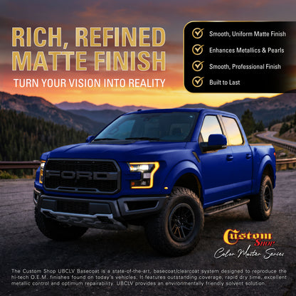 UPC Urethane Ultra Pearl Colors - Bright Blue Pearl Basecoat- Gallon Matte Kit