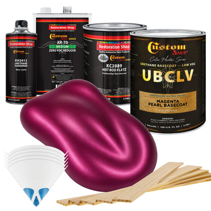 UPC Urethane Ultra Pearl Colors - Magenta Pearl Basecoat- Gallon Matte Kit