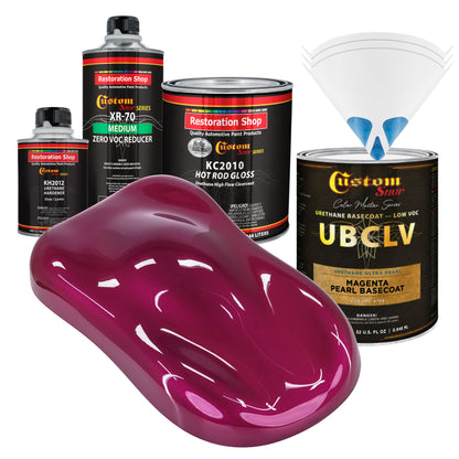UPC Urethane Ultra Pearl Colors - Magenta Pearl Basecoat- Quart Gloss Kit