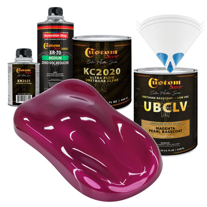 UPC Urethane Ultra Pearl Colors - Magenta Pearl Basecoat- Quart Ultra Flow Kit