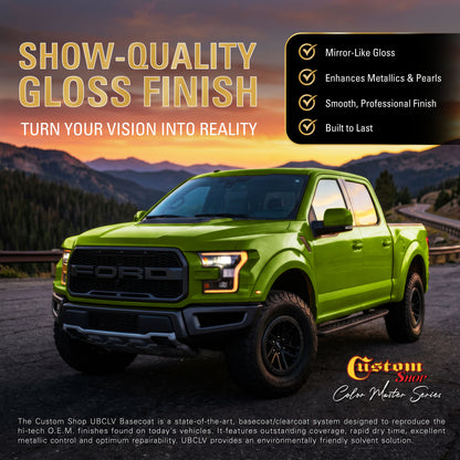 UPC Urethane Ultra Pearl Colors - Lime Pearl Basecoat- Gallon Gloss Kit
