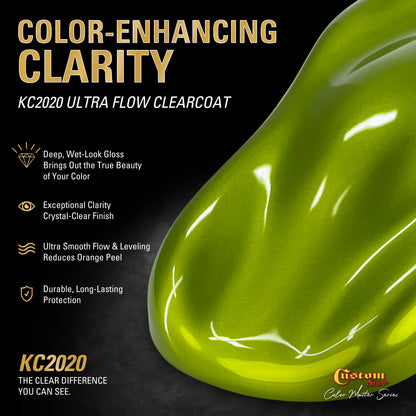UPC Urethane Ultra Pearl Colors - Lime Pearl Basecoat- Gallon Ultra Flow Kit