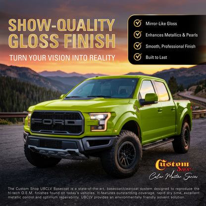 UPC Urethane Ultra Pearl Colors - Lime Pearl Basecoat- Gallon Ultra Flow Kit