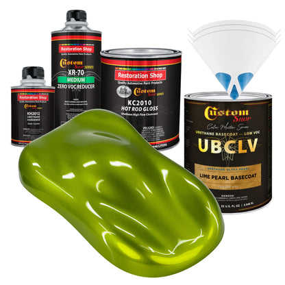 UPC Urethane Ultra Pearl Colors - Lime Pearl Basecoat- Quart Gloss Kit