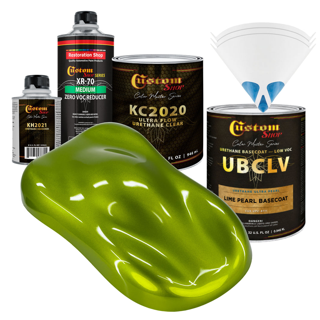 UPC Urethane Ultra Pearl Colors - Lime Pearl Basecoat- Quart Ultra Flow Kit
