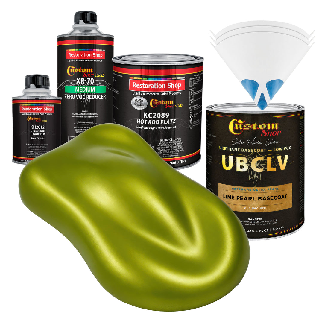 UPC Urethane Ultra Pearl Colors - Lime Pearl Basecoat- Quart Matte Kit