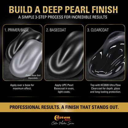 UPC Urethane Ultra Pearl Colors - Black Pearl Basecoat- Quart Ultra Flow Kit