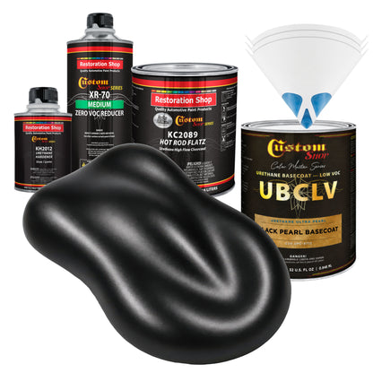 UPC Urethane Ultra Pearl Colors - Black Pearl Basecoat- Quart Matte Kit