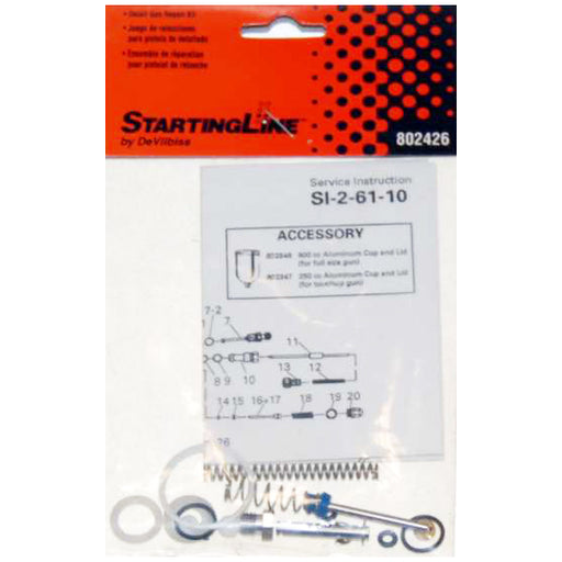 Startingline Mini Touch-Up Detail HVLP Spray Gun Repair Rebuild Kit