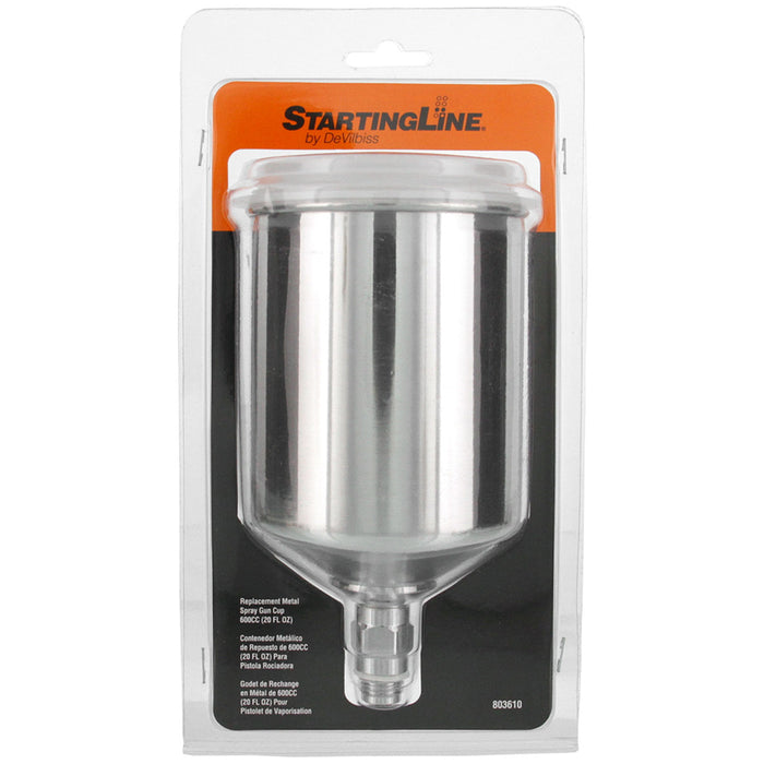 600cc Aluminum Gravity Feed Cup for Startingline Full Size Spray Guns