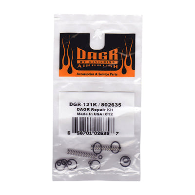 Repair Kit for DAGR Airbrush (3 O-Rings, 2 Air Valve Washers, 1 Needle Spring and 1 O-Ring (Pre-Set)) 802635