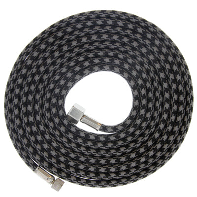 10 Foot Braided Nylon Hose with NPS (F) Swivel Connection Thread for Airbrushes with 1/8 inch Connections (802769)