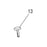 Trigger for DGR-502S-50 Siphon Feed Airbrush (803645)