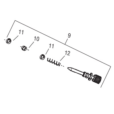 Fan Adjustment Aseembly - Horn for Ega Detail Pro Spray Gun (190495)