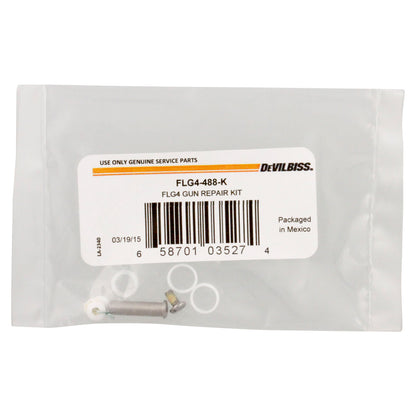 Repair Kit (Fluid Tip Seal, Needle Packing, Trigger Stud, Trigger Screw, and Gasket for Air Valve and Needle Bushing) for Finishline FLG4 Spray Guns