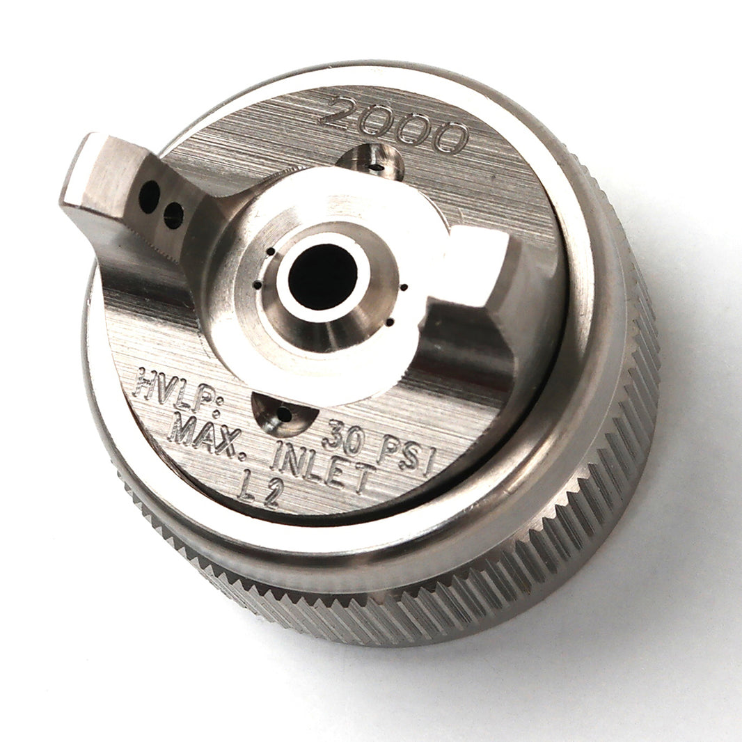 Air Cap (#2000) 12-16 CFM and Retaining Ring 192136 for GTI, Plus and JGA Spray Guns