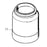 2 Quart Aluminum Cup Assembly 190578 for KB-555 Pressure Pot