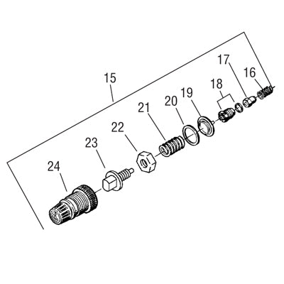 Regulator Assembly Without Body 190848 for KB-555 Pressure Pot