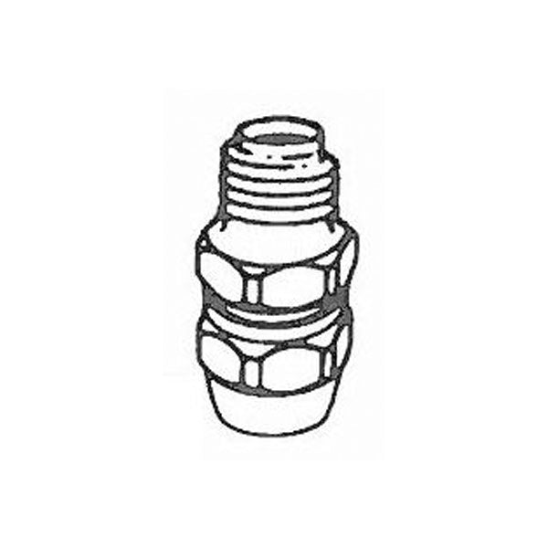 Straight Reuseable Hose Connection (1/4" NPT Male) 40159 for Hose H-1973-1