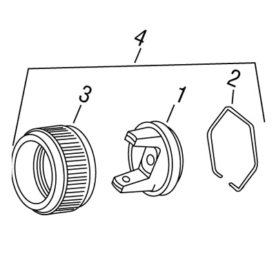 Primer 101 Air Cap & Retaining Ring 192187 for Pri Primer Spray Guns