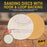 Premium - 320 Grit 1" Gold Hook & Loop Sanding Discs for DA Sanders - Box of 100 Sandpaper Finishing Discs for Automotive and Woodworking