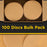 Premium - 400 Grit 1" Gold Hook & Loop Sanding Discs for DA Sanders - Box of 100 Sandpaper Finishing Discs for Automotive and Woodworking