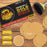 Premium - 600 Grit 1" Gold Hook & Loop Sanding Discs for DA Sanders - Box of 100 Sandpaper Finishing Discs for Automotive and Woodworking