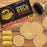 Premium - 80 Grit 1" Gold Hook & Loop Sanding Discs for DA Sanders - Box of 100 Sandpaper Finishing Discs for Automotive and Woodworking