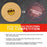 Premium - 80 Grit 1" Gold Hook & Loop Sanding Discs for DA Sanders - Box of 100 Sandpaper Finishing Discs for Automotive and Woodworking