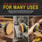 Premium - 80 Grit 1" Gold Hook & Loop Sanding Discs for DA Sanders - Box of 100 Sandpaper Finishing Discs for Automotive and Woodworking