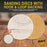 Variety Grit Pack - 2" Gold Hook & Loop Sanding Discs for DA Sanders - Box of 50