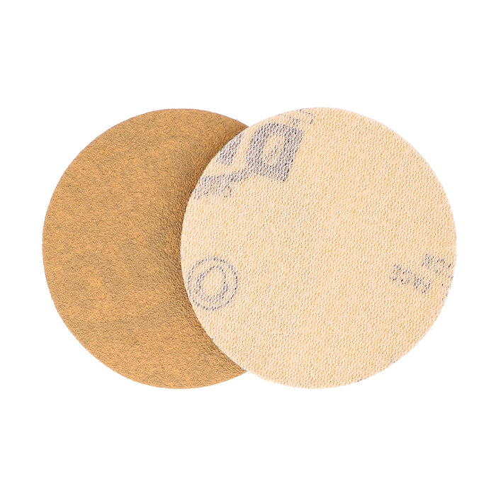 100 Grit - 2" Gold Hook & Loop Sanding Discs for DA Sanders - Box of 30