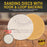 1000 Grit - 2" Gold Hook & Loop Sanding Discs for DA Sanders - Box of 40