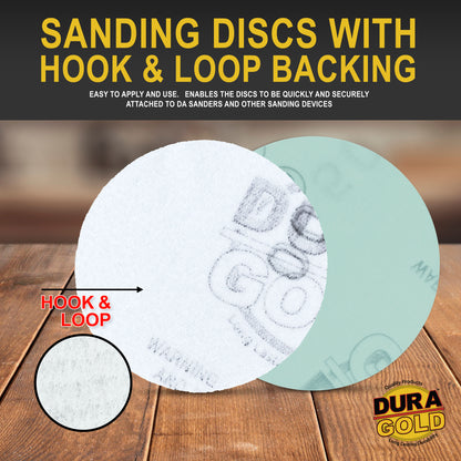 1500 Grit - 2" Gold Hook & Loop Sanding Discs for DA Sanders - Box of 30