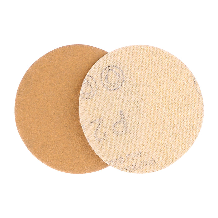 180 Grit - 2" Gold Hook & Loop Sanding Discs for DA Sanders - Box of 30