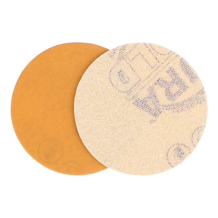 2000 Grit - 2" Gold Hook & Loop Sanding Discs for DA Sanders - Box of 30