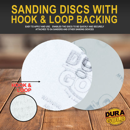 3000 Grit - 2" Gold Hook & Loop Sanding Discs for DA Sanders - Box of 30