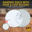 3000 Grit - 2" Gold Hook & Loop Sanding Discs for DA Sanders - Box of 30