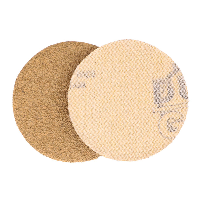 60 Grit - 2" Gold Hook & Loop Sanding Discs for DA Sanders - Box of 20