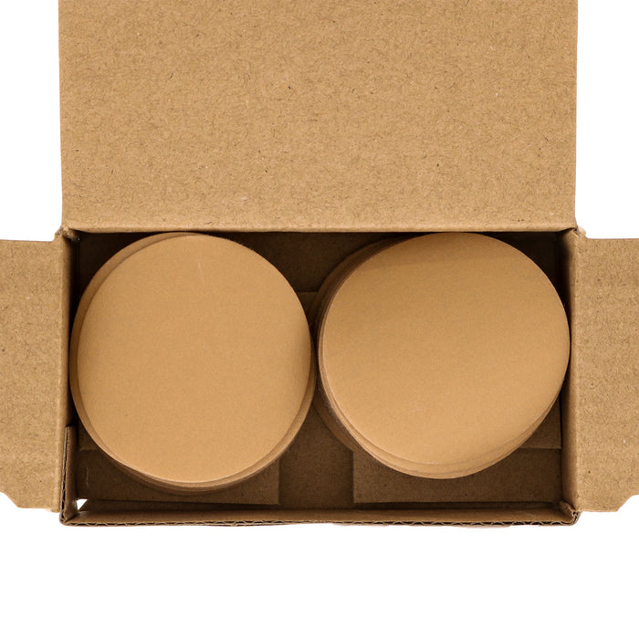 600 Grit - 2" Gold Hook & Loop Sanding Discs for DA Sanders - Box of 40