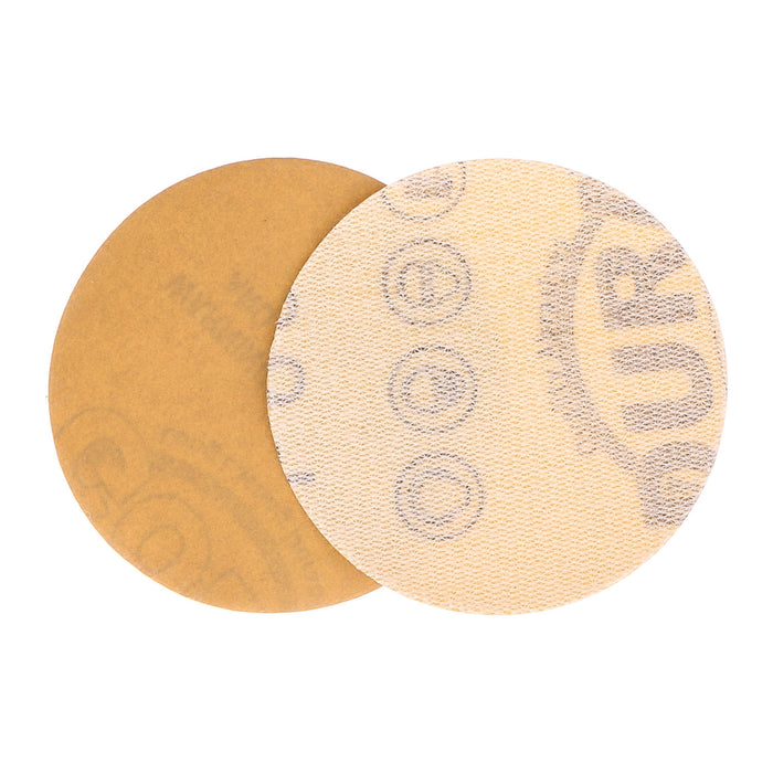 600 Grit - 2" Gold Hook & Loop Sanding Discs for DA Sanders - Box of 40