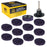 11-Piece 2" Diameter Abrasive Stripping Brush Wheel Set - 10 Each Quick Change Grinding Strip Discs, 1/4" Drill Shank Backing Pad - Remove Rust, Welds, Burrs, Paint