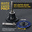 2 Inch Grinding Discs, 36, 60 & 80 Grit (25 Disc Each), R-Type Adapter & Backing Pad - Quick Change Zirconia Coarse Cut Sanding Discs for Auto, Wood, Metal, Rust, Oxidation, Welds