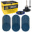 2 Inch Grinding Discs, 36, 60 & 80 Grit (25 Disc Each), R-Type Adapter & Backing Pad - Quick Change Zirconia Coarse Cut Sanding Discs for Auto, Wood, Metal, Rust, Oxidation, Welds